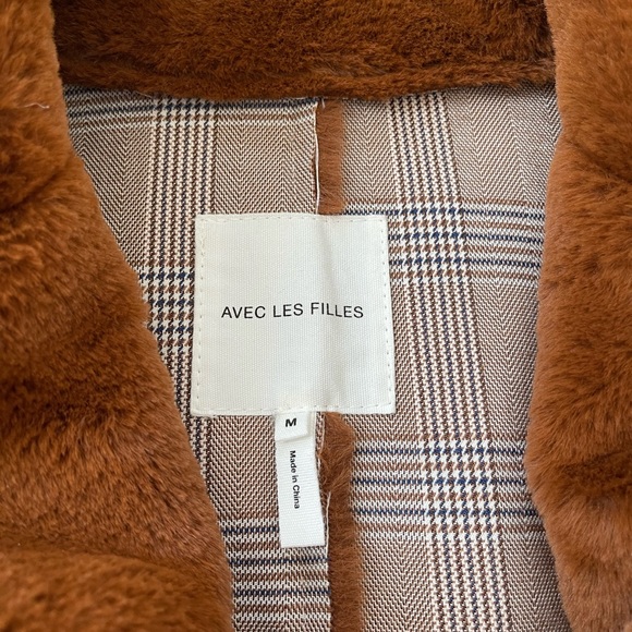 Avec Les Filles Teddy Bear Coat - Picture 3 of 5